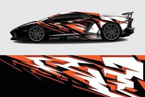 auto wrap grafische race abstracte achtergrond voor wrap en vinyl sticker vector