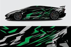 auto wrap grafische race abstracte achtergrond voor wrap en vinyl sticker vector