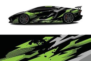 auto wrap grafische race abstracte achtergrond voor wrap en vinyl sticker vector