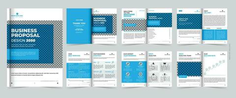 tweevoudig brochure sjabloon ontwerp voor multipurpose gebruik vector