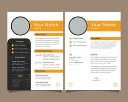 modern cv, CV en Hoes brief sjabloon ontwerp vector