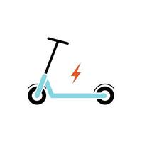 elektrisch scooter logo sjabloon vector illustratie geïsoleerd Aan wit achtergrond