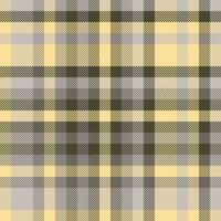 kleding stof patroon achtergrond van controleren Schotse ruit naadloos met een structuur plaid vector textiel.