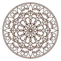 geïsoleerd mandala patroon schetsen schets stijl vector