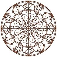 geïsoleerd mandala patroon schetsen schets stijl vector