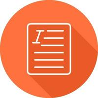 document cursief vector icoon