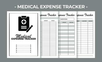 medisch kosten tracker vector ontwerp sjabloon