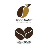 koffie logo sjabloon illustratie ontwerp vector