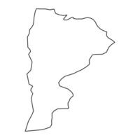 balka gouvernement kaart, administratief divisie van Jordanië. vector
