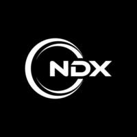 ndx logo ontwerp, inspiratie voor een uniek identiteit. modern elegantie en creatief ontwerp. watermerk uw succes met de opvallend deze logo. vector