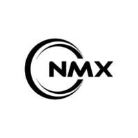 nmx logo ontwerp, inspiratie voor een uniek identiteit. modern elegantie en creatief ontwerp. watermerk uw succes met de opvallend deze logo. vector