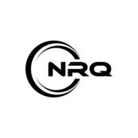 nrq logo ontwerp, inspiratie voor een uniek identiteit. modern elegantie en creatief ontwerp. watermerk uw succes met de opvallend deze logo. vector