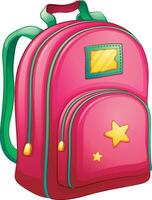 roze schooltas vector