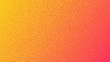 oranje turing reactie helling achtergrond. abstract verspreiding patroon met chaotisch vormen. vector illustratie.