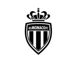 net zo Monaco club logo symbool zwart ligue 1 Amerikaans voetbal Frans abstract ontwerp vector illustratie