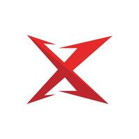 x brief logo sjabloon vector pictogram