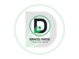 d modern brief logo ontwerp vector