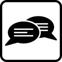 chat glyph-pictogram vector