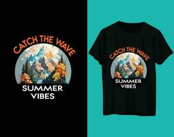 vangst de Golf zomer gevoel zomer t-shirt ontwerp vector