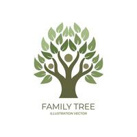 menselijk familie boom van leven icoon symbool illustratie vector