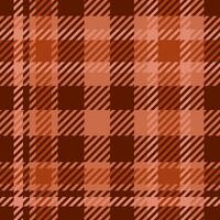 Schotse ruit plaid naadloos patroon in warm bruin kleuren, voor kleding stof, textiel vector