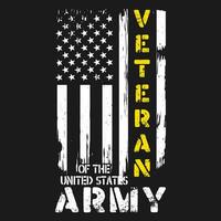 grappig ons leger Vietnam veteraan Verenigde Staten van Amerika vlag geschenk shirt, veteraan Vietnam leger t-shirt vector