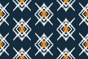 ikat geometrische folklore ornament. tribale etnische vector textuur. naadloos gestreept patroon in Azteekse stijl. figuur tribal borduurwerk. indisch, scandinavisch, zigeuner, mexicaans, volkspatroon.