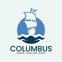 Columbus logo vector illustratie ontwerp