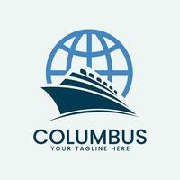 Columbus logo vector illustratie ontwerp