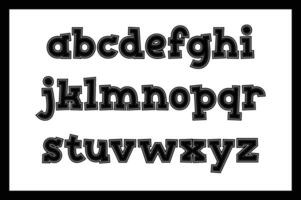 veelzijdig verzameling van super steek alfabet brieven voor divers toepassingen vector