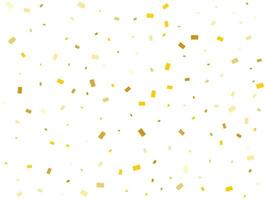 licht gouden rechthoeken confetti achtergrond. vector illustratie