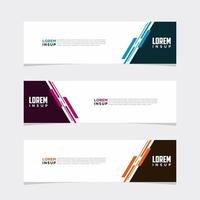 moderne vector banner web achtergrond abstracte ontwerpsjabloon