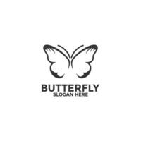 vlinder logo. luxe vlinder lijn kunst, universeel premie vlinder symbool logotype vector