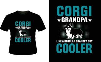 cargi opa Leuk vinden een regelmatig opa maar koeler of opa t-shirt ontwerp of opa dag t overhemd ontwerp vector