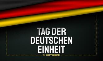 Duitse eenheidsdag achtergrondontwerp. vector