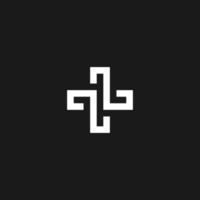 tl logo monogram moderne ontwerpsjabloon vector