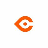 c logo monogram moderne ontwerpsjabloon vector