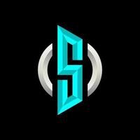 initial s gaming esport logo ontwerp moderne sjabloon vector