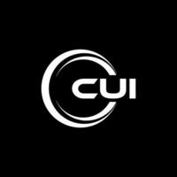 cui logo ontwerp, inspiratie voor een uniek identiteit. modern elegantie en creatief ontwerp. watermerk uw succes met de opvallend deze logo. vector