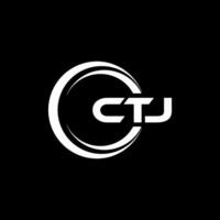 ctj logo ontwerp, inspiratie voor een uniek identiteit. modern elegantie en creatief ontwerp. watermerk uw succes met de opvallend deze logo. vector