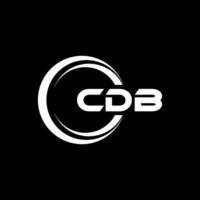 cdb logo ontwerp, inspiratie voor een uniek identiteit. modern elegantie en creatief ontwerp. watermerk uw succes met de opvallend deze logo. vector