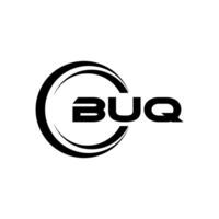 buq logo ontwerp, inspiratie voor een uniek identiteit. modern elegantie en creatief ontwerp. watermerk uw succes met de opvallend deze logo. vector