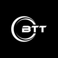 btt logo ontwerp, inspiratie voor een uniek identiteit. modern elegantie en creatief ontwerp. watermerk uw succes met de opvallend deze logo. vector