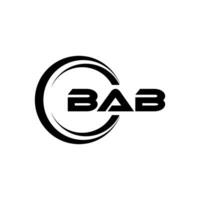 bab logo ontwerp, inspiratie voor een uniek identiteit. modern elegantie en creatief ontwerp. watermerk uw succes met de opvallend deze logo. vector