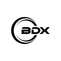 bdx logo ontwerp, inspiratie voor een uniek identiteit. modern elegantie en creatief ontwerp. watermerk uw succes met de opvallend deze logo. vector