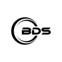 bds logo ontwerp, inspiratie voor een uniek identiteit. modern elegantie en creatief ontwerp. watermerk uw succes met de opvallend deze logo. vector