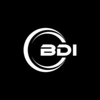 bdi logo ontwerp, inspiratie voor een uniek identiteit. modern elegantie en creatief ontwerp. watermerk uw succes met de opvallend deze logo. vector