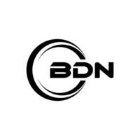 bdn logo ontwerp, inspiratie voor een uniek identiteit. modern elegantie en creatief ontwerp. watermerk uw succes met de opvallend deze logo. vector