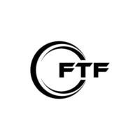 ftf logo ontwerp, inspiratie voor een uniek identiteit. modern elegantie en creatief ontwerp. watermerk uw succes met de opvallend deze logo. vector