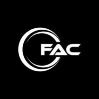 fac logo ontwerp, inspiratie voor een uniek identiteit. modern elegantie en creatief ontwerp. watermerk uw succes met de opvallend deze logo. vector